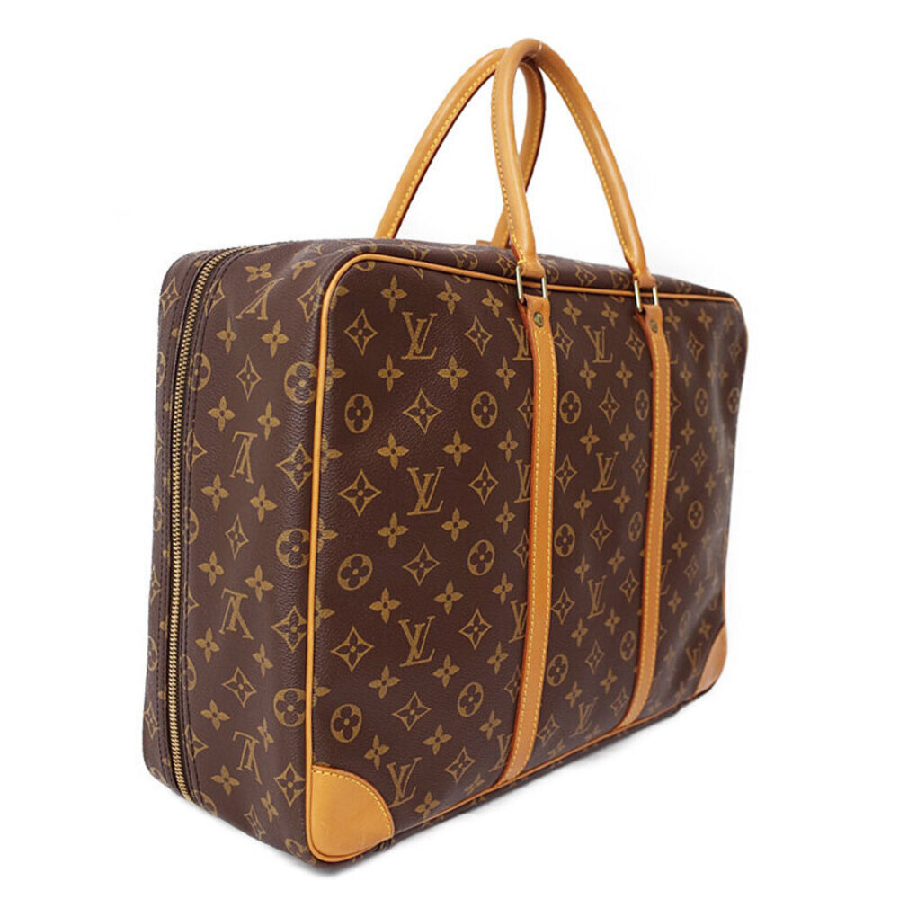 Louis Vuitton Boston Leather Monogram Sirius Brown Bag